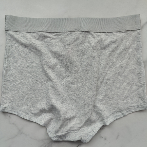 NWT PINK VICTORIA'S SECRET HIGH-WAIST BOYSHORT PANTY IN HEATHER STONE GRAY LARGE - Picture 2 of 5